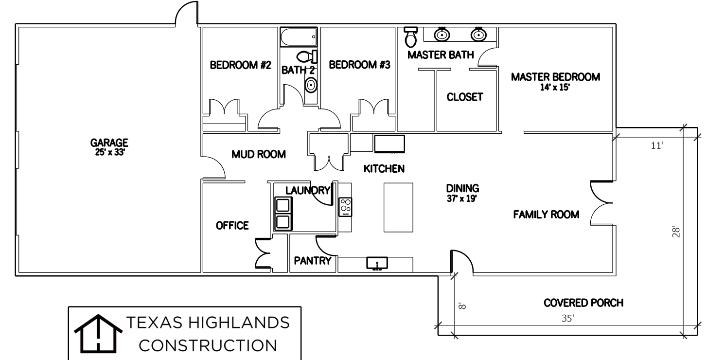 Modern custom home builder floor plans in Boerne Texas