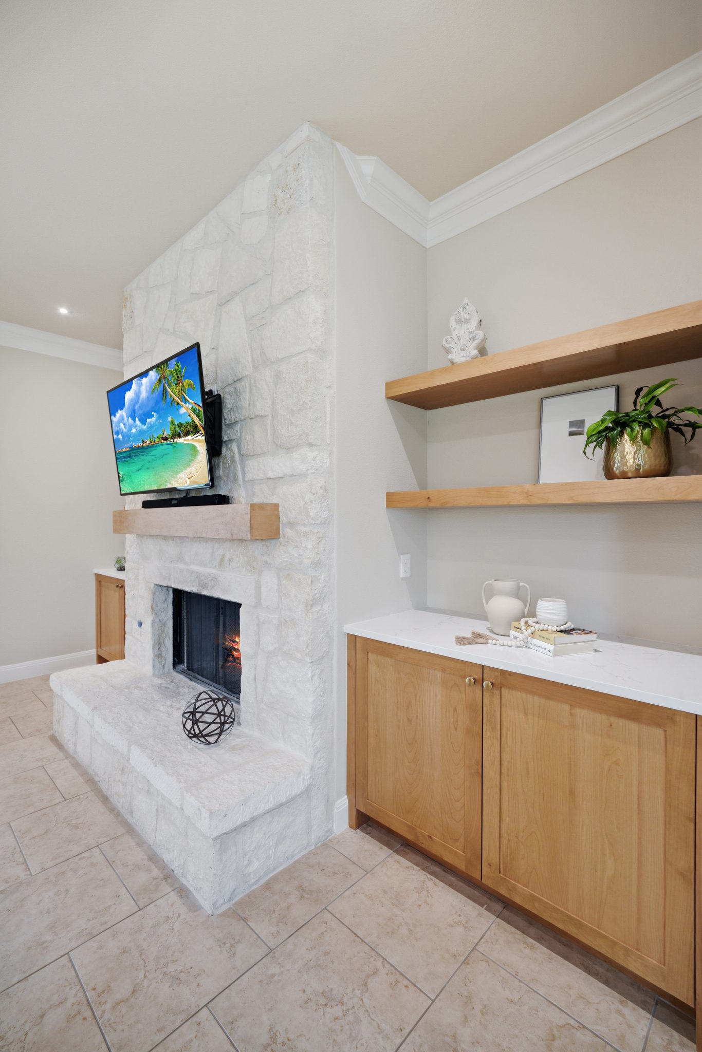Custom-Builders-Boerne-Texas - 3 Living room remodel with added windows framing the surrounding land